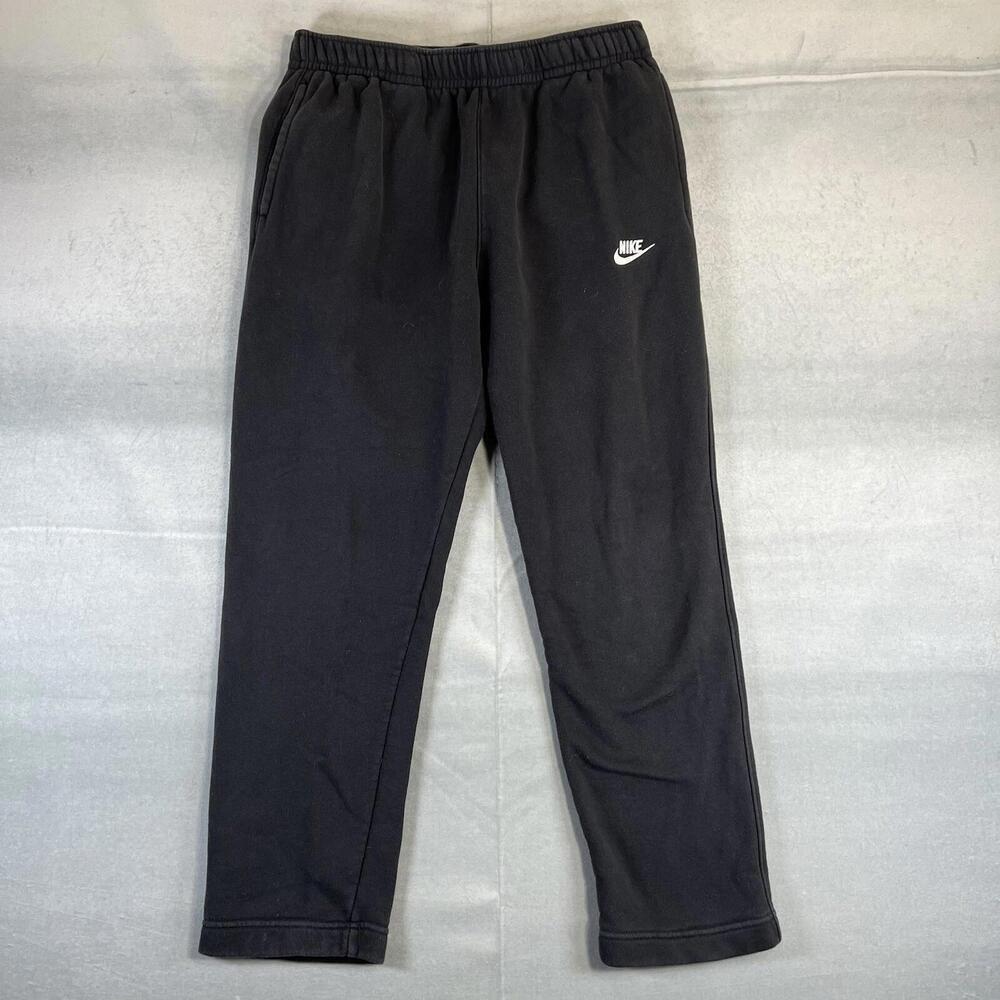 Nike Sportswear Club Sweatpants Mens Large Fleece Straight Leg Slim Pants Logo